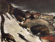 Paul Cezanne snow oil painting on canvas